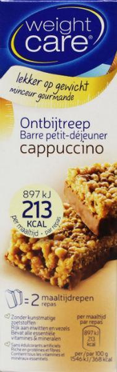 Weight Care Ontbijtreep capuccino (116 Gram)