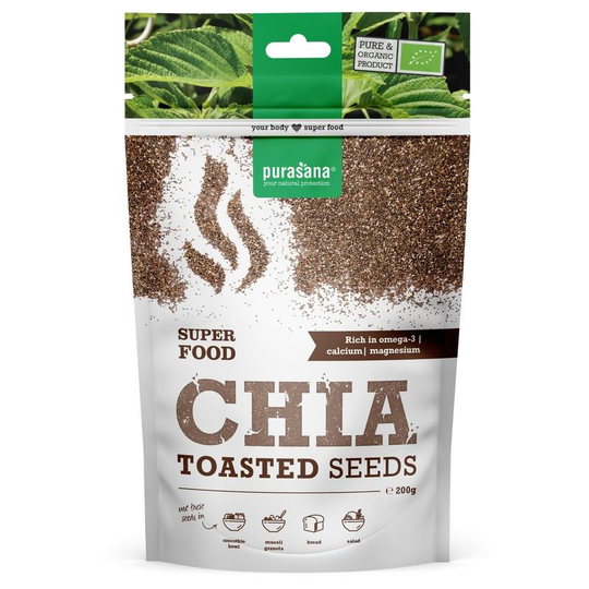 Purasana Chiazaden geroosterd/graines grillees vegan bio (200 Gram)