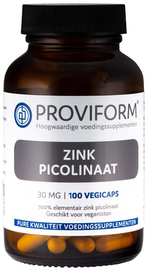 Proviform Zink picolinaat 30mg (100 Vegetarische capsules)