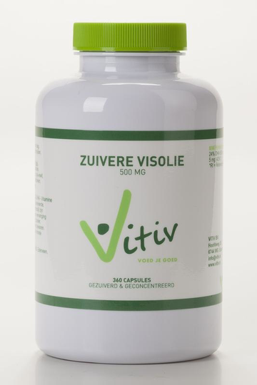 Vitiv Zuivere visolie 500mg (100 Capsules)