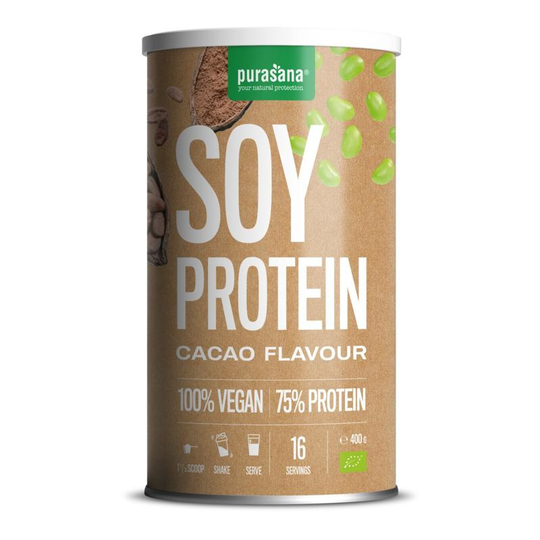 Purasana Vegan proteine soja - cacao bio (400 Gram)