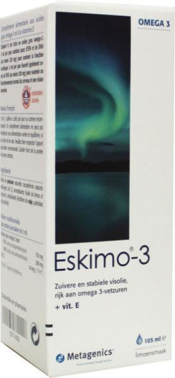 Metagenics Eskimo 3 vloeibaar limoen (105 Milliliter)
