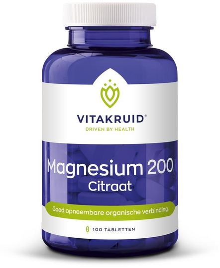 Vitakruid Magnesium 200 citraat (100 Tabletten)