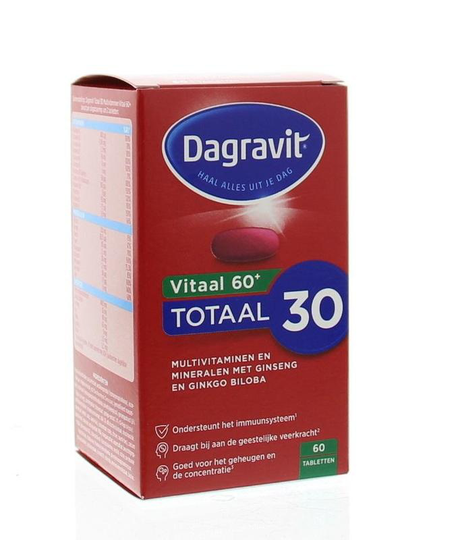 Dagravit Totaal 30 vitaal 60+ (60 Tabletten)