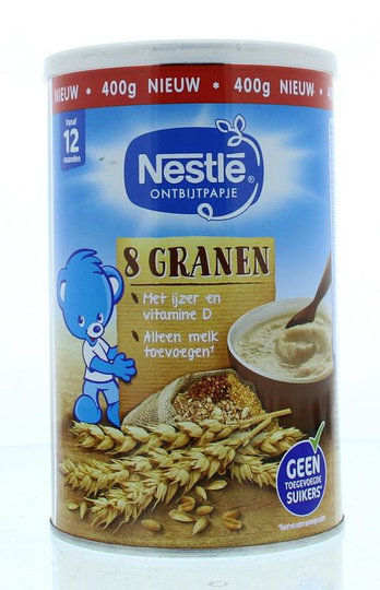 Nestle Ontbijtpapje 8 granen (400 Gram)