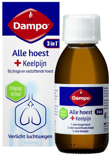 Dampo Alle hoest + keelpijn (150 Milliliter)