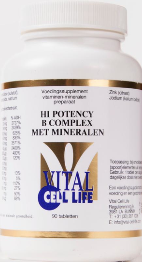 Vital Cell Life Hi potency B complex & mineralen (90 Tabletten)