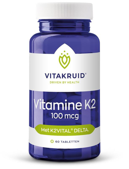Vitakruid Vitamine K2 100mcg (60 Tabletten)
