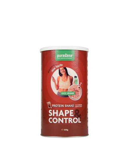 Purasana Shape & control proteine shake chocolate vegan (350 Gram)