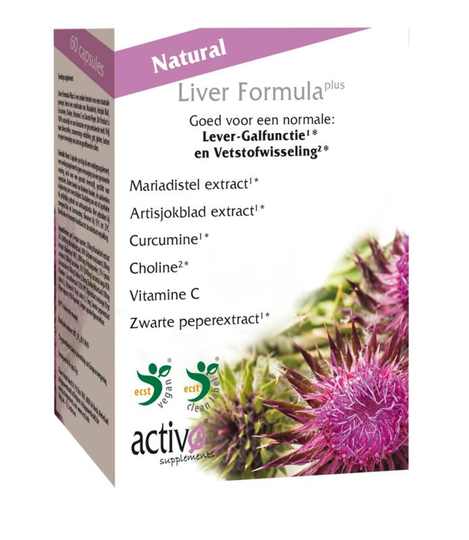 Activo Liver formula plus (60 Vegetarische capsules)