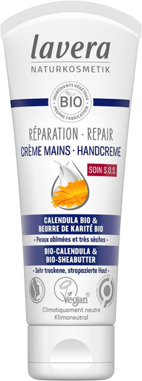 Lavera Handcreme repair/creme mains reparation bio FR-DE (75 Milliliter)