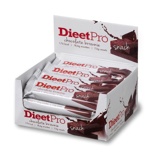 Dieet Pro Snack choco brownie 50 gram (16 Stuks)