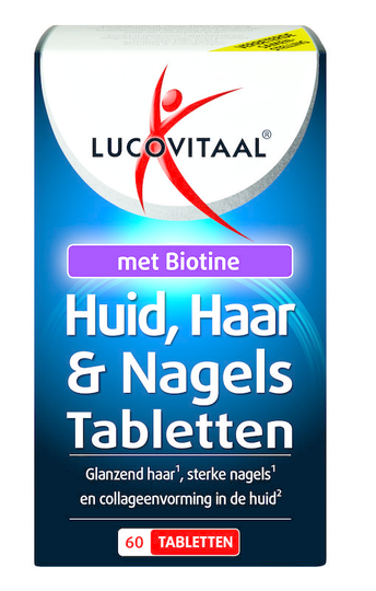 Lucovitaal Huid haar nagels+biotine (60 Tabletten)