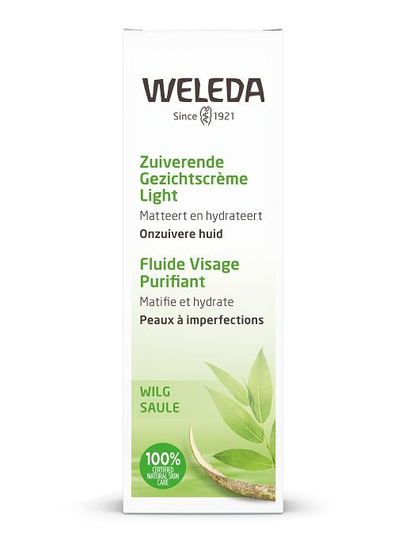 Weleda Wilg zuiverende gezichtscreme light (30 Milliliter)
