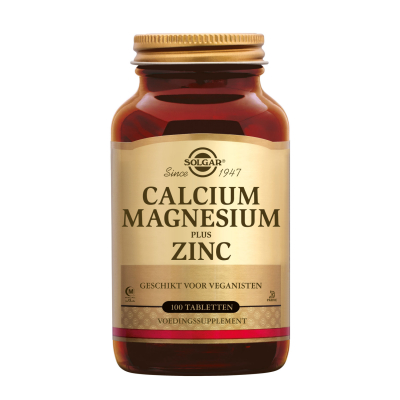 Solgar Calcium Magnesium Plus Zinc | 100 tabletten