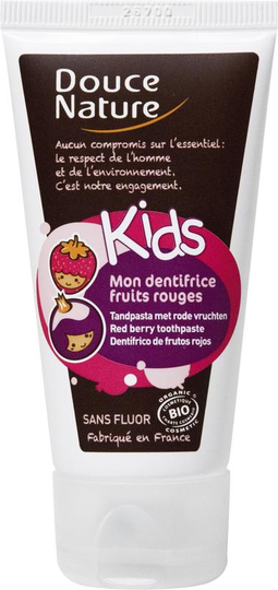 Douce Nature Kindertandpasta rood fruit bio (50 Milliliter)