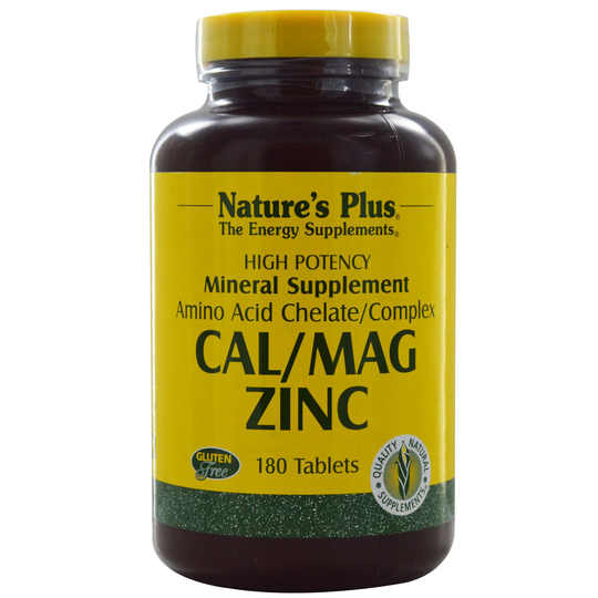 Cal/Mag Zinc (180 Tablets) - Nature's Plus