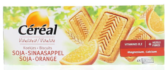 Cereal Koekjes soja/sinaasappel (280 Gram)
