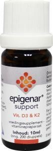 Epigenar Support vitamine D3 & K2 druppels (10 Milliliter)
