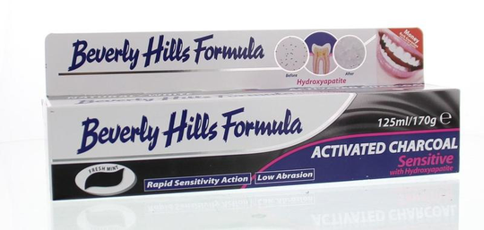 Beverly Hills Tandpasta naturel whitening active charcoal (125 Milliliter)