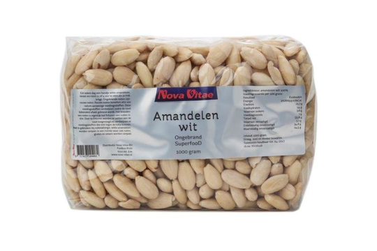 Nova Vitae Amandelen wit ongebrand raw (1 Kilogram)