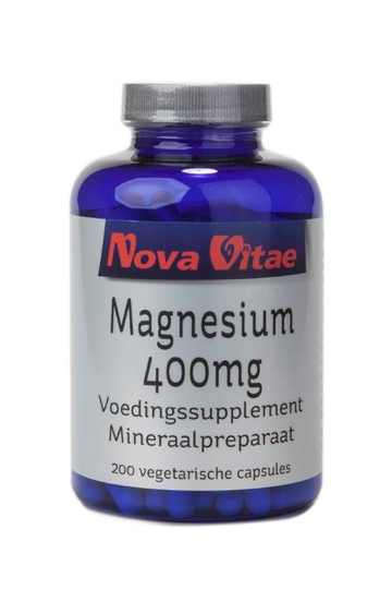 Nova Vitae Magnesium 400 mg (200 Vegetarische capsules)