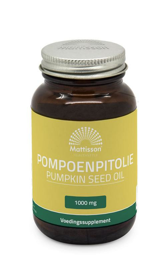 Mattisson Pompoenpitolie met vitamine E 1000mg (60 Capsules)