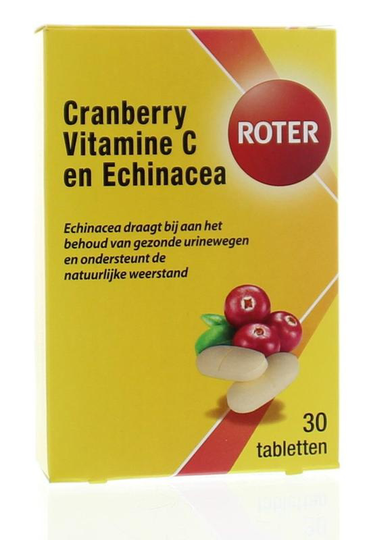 Roter Cranberry vitamine C & echinacea (30 Tabletten)