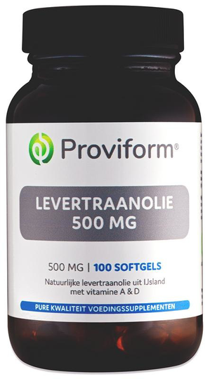 Proviform Levertraanolie 500 mg (100 Softgels)