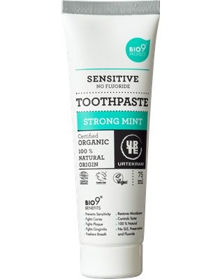 Urtekram Tandpasta sensitive strong mint (75 Milliliter)