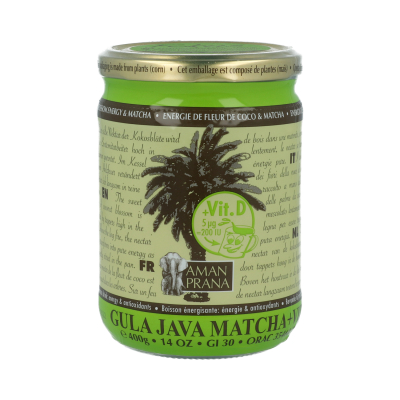 Amanprana Gula Java Matcha + Vit D | 400 g