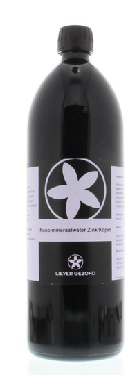 Liever Gezond Mineraalwater nano zink/koper 15/2ppm (1 Liter)