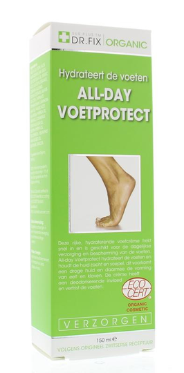 Dr Fix Organic All-day voetprotect/creme pour les pieds (150 Milliliter)