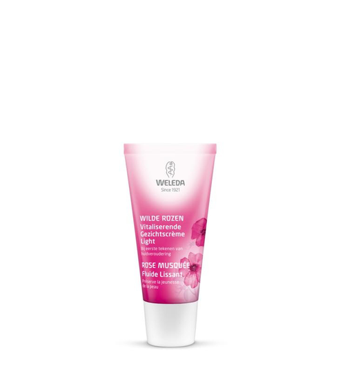 Weleda Wilde rozen vitaliserende gezichtscreme light (30 Milliliter)