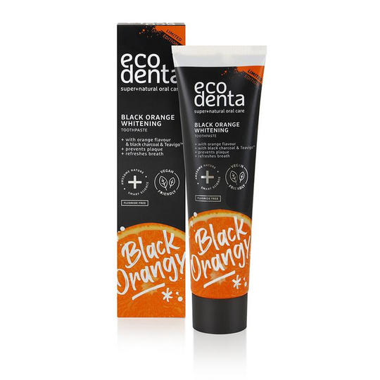 Ecodenta Tandpasta black orange whitening (100 Milliliter)
