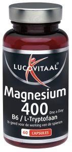 Lucovitaal Magnesium 400 met B6 en L-tryptofaan (60 Capsules)