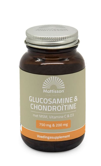 Mattisson Glucosamine chondroitine met MSM, vitamine C & D3 (60 Tabletten)