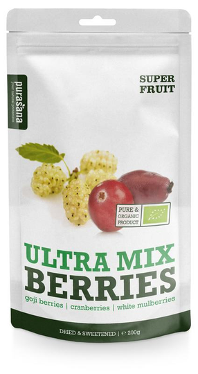 Purasana Ultra mix berries/bessen/baies vegan bio (200 Gram)