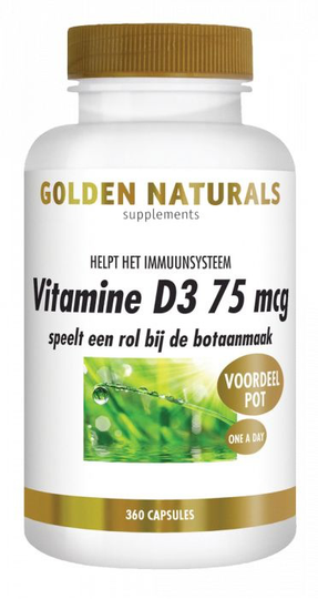 Golden Naturals Vitamine D3 75 mcg