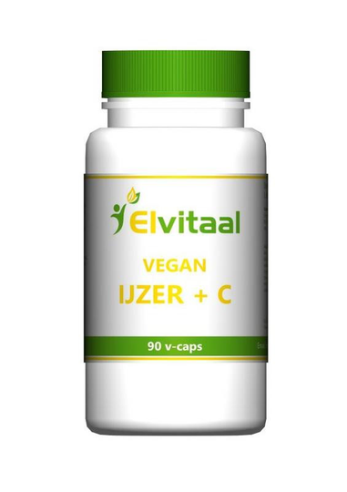 Elvitaal/elvitum IJzer met vitamine C vegan (90 Capsules)