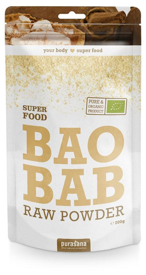 Purasana Baobab poeder/poudre vegan bio (200 Gram)