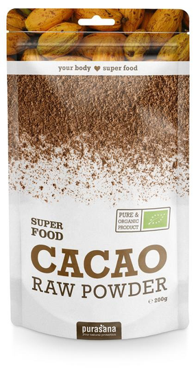Purasana Cacao poeder/poudre vegan bio (200 Gram)
