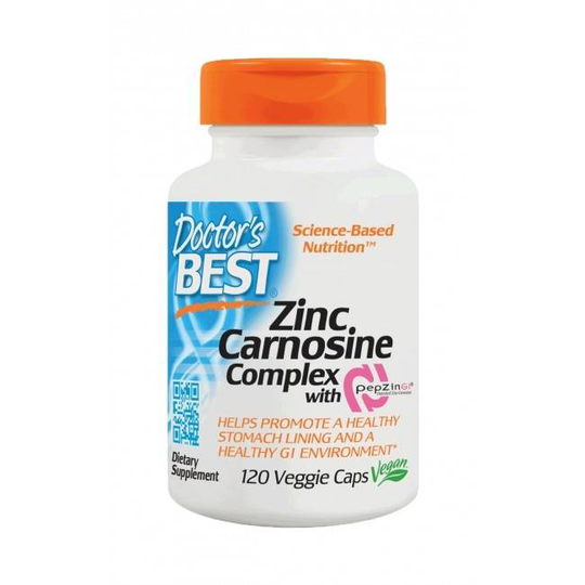 Doctor's Best Zink-Carnosine Complex met PepZin GI