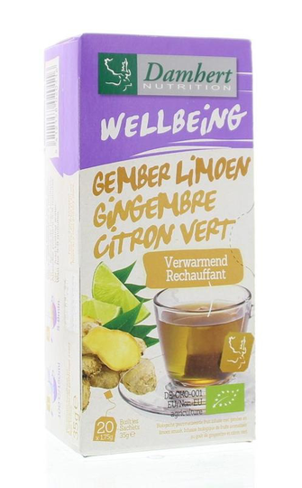 Damhert Tea time gember limoenthee bio (20 Zakjes)