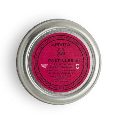 Apivita Pastilles for Sore Throat Blackberry&Propolis | 45 g