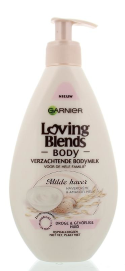 Garnier Bodymilk milde haver & amandel droge/gevoelig huid (250 Milliliter)