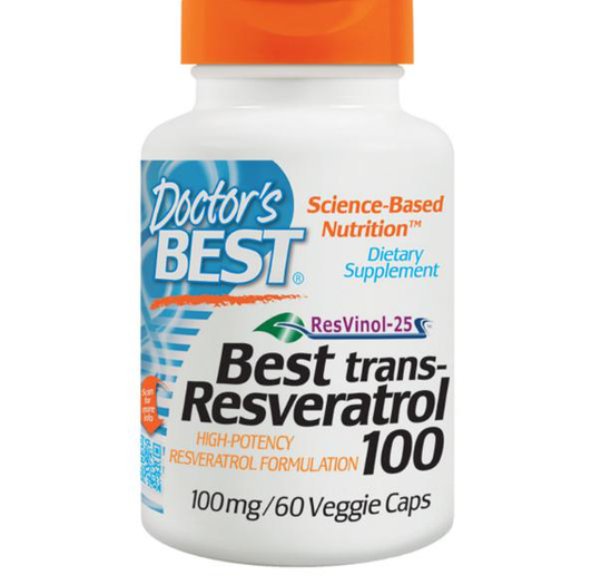 Best trans-Resveratrol 100, 100 mg (60 vegetarische capsules) - Doctor's Best