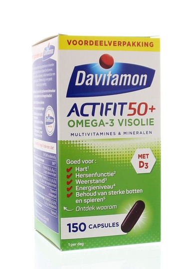 Davitamon Actifit 50+ omega 3 (150 Capsules)