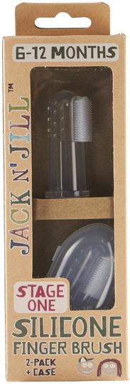Jack n Jill Silicone finger brush (2 Stuks)