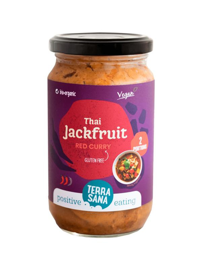 Terrasana Thaise rode curry jackfruit bio (300 Gram)